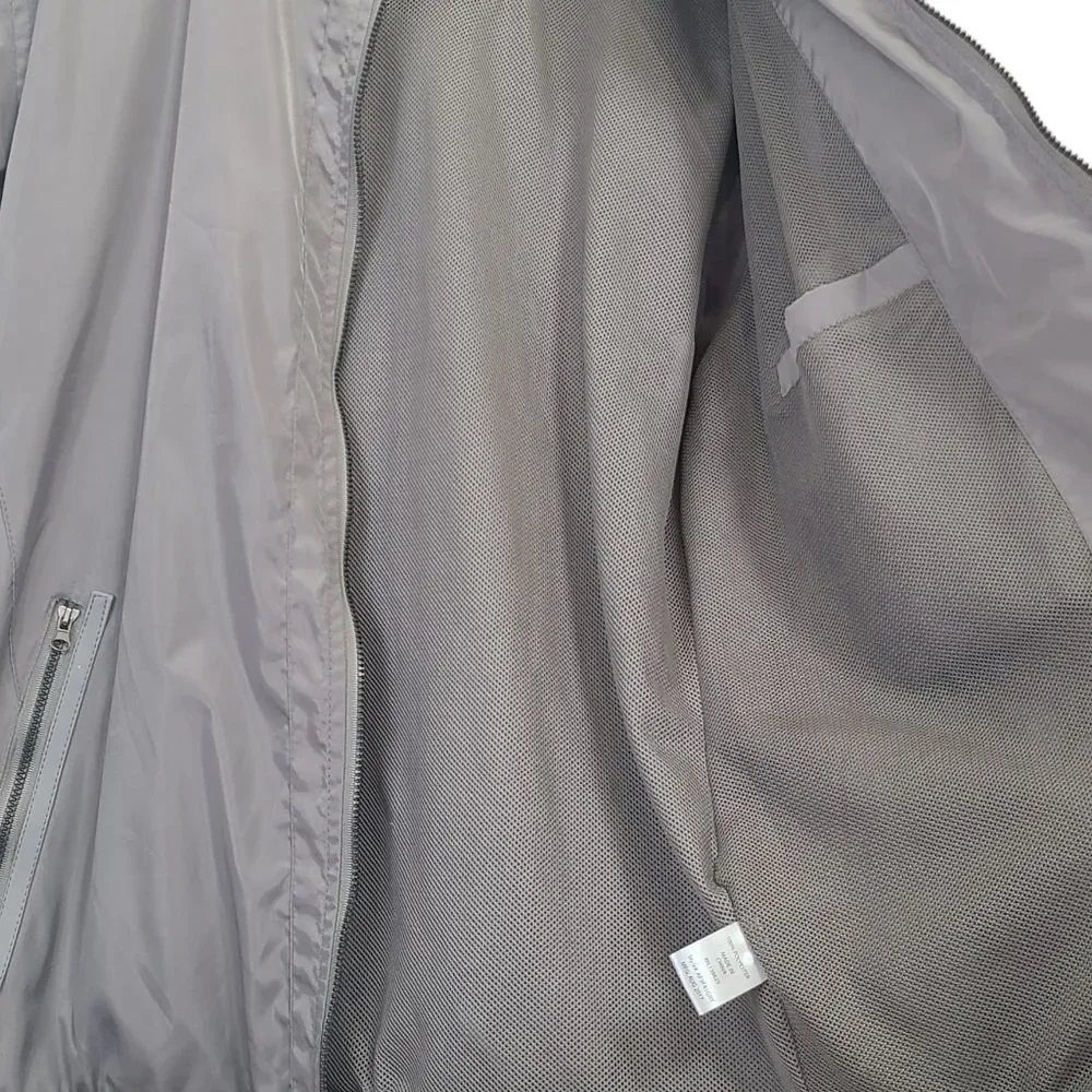 Alexander Julian Mens Size Large Gray Bomber Lightweight Jacket with Pockets